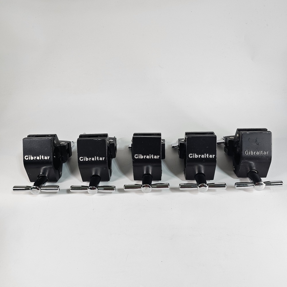 x5 Lot Gibraltar Road Series Multiclamp Percussion Drum Rack Lock Black Chrome